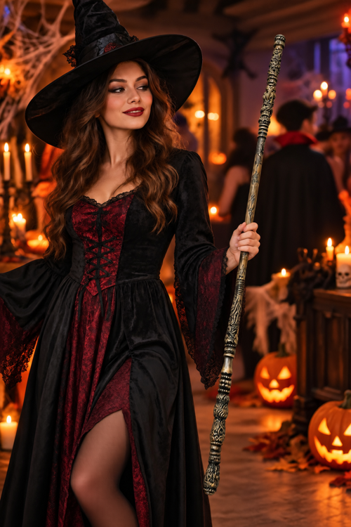 Halloween Dekoratif Sihirli Asa 82 cm Cadılar Bayramı Parti Kostüm Gösteri ve Sahne Aksesuarı