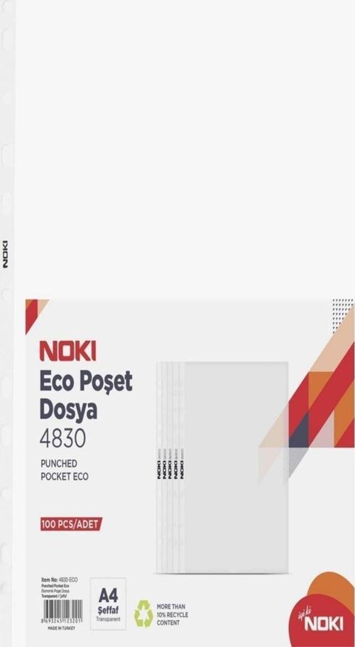 Poşet Dosya Ekonomik 100 Lü A4 4830-eco