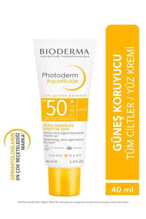 Photoderm Aquafluid Spf50+Su Bazlı, Akışkan Dokulu Ve Matlaştırıcı Güneş Koruyucu-40 Ml