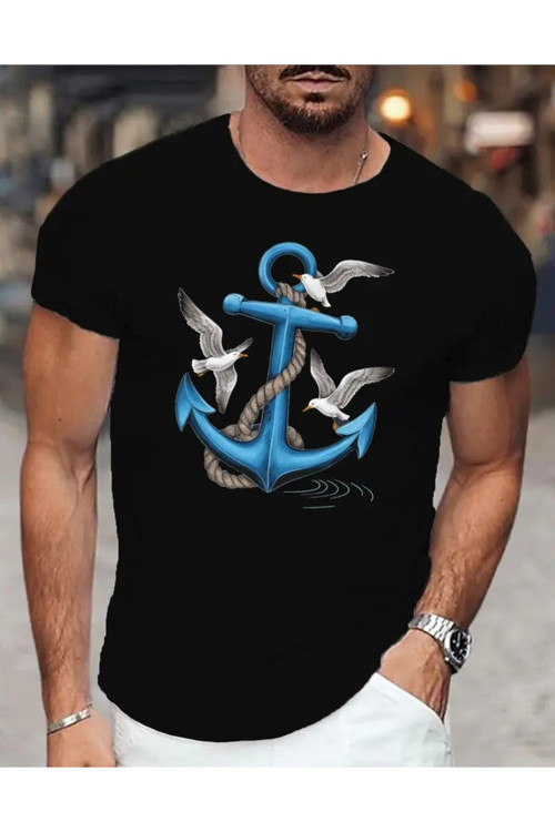 Çapa Özel Tasarım Baskılı Oversize Tshirt