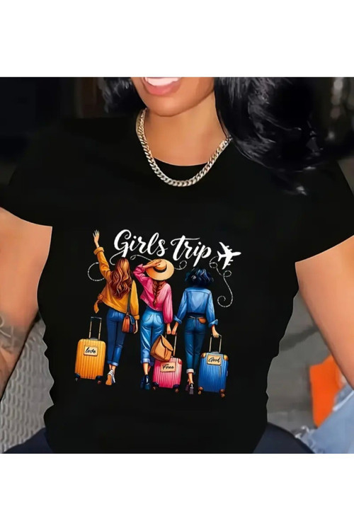 Girls Trip Baskılı Özel Tasarım Oversize Tshirt