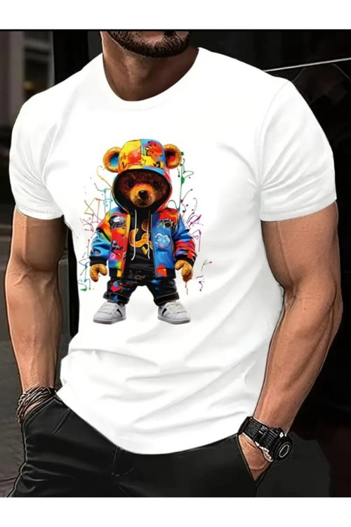 Bear Baskılı Özel Tasarım Tshirt