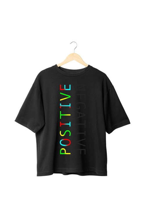 Positive-Negative Özel Baskılı Tshirt