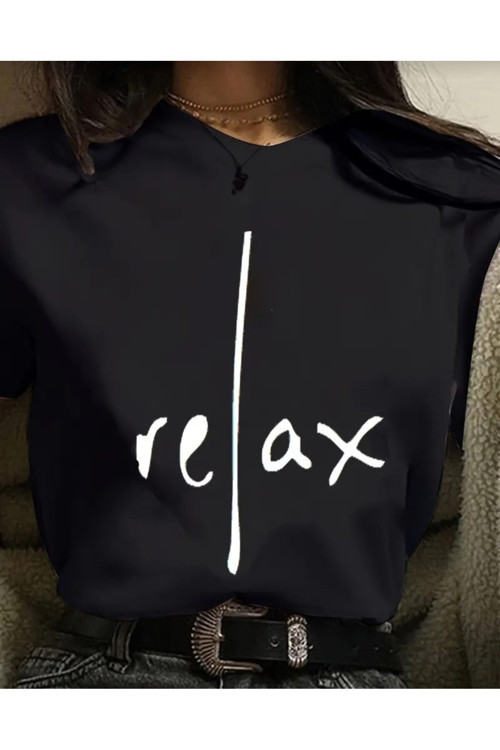 Relax Baskılı Özel Tasarım Oversize Tshirt