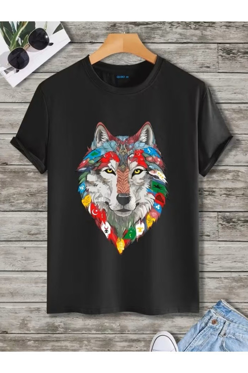 Kurt Baskılı Özel Tasarım Oversize Tshirt