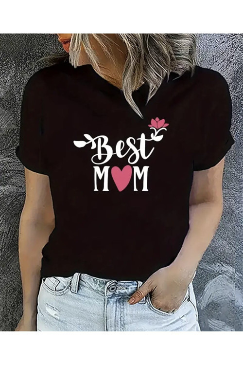 Best Mom Baskılı Özel Tasarım Oversize Tshirt