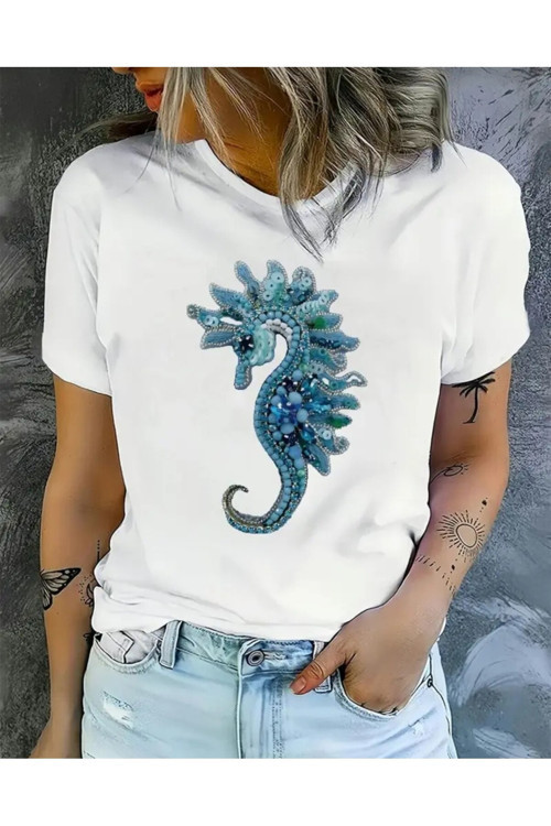 Denizatı Baskılı Özel Tasarım Oversize Tshirt