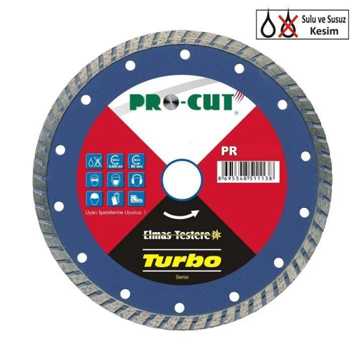 Mey İthalat® Procut AB 180 mm Turbo Kanallı Elmas Testere