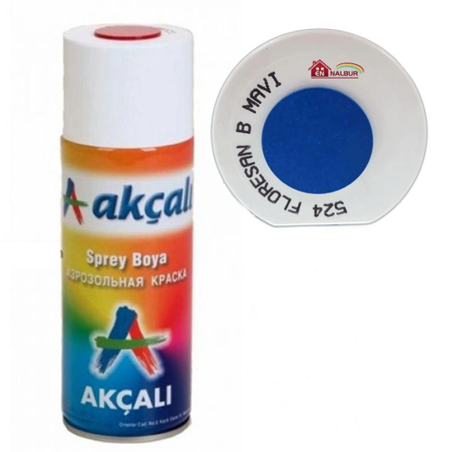 Mey İthalat® Akçalı Sprey Boya 400 ml 524 Florasan Boncuk Mavi