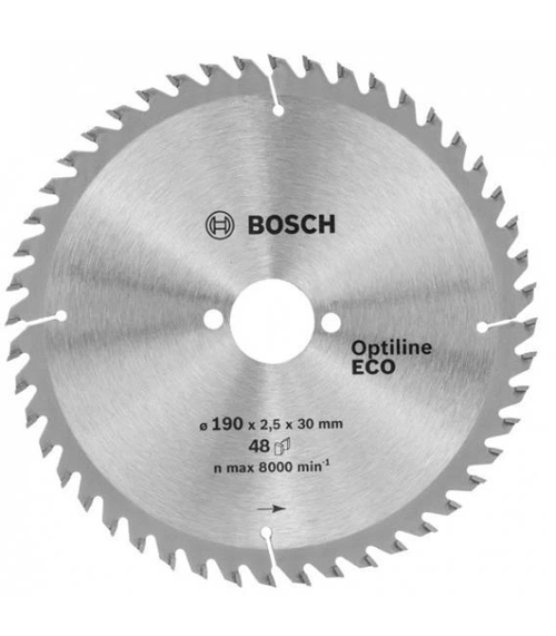 Mey İthalat® Bosch Optine Eco Daire Testere Bıçağı 190x30 mm 48 Diş 2 608 641 790