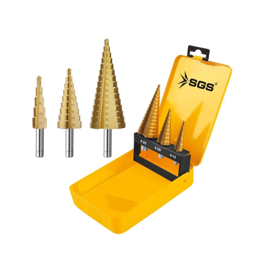 Mey İthalat® Sgs 2840 Hss Kademeli Matkap Uç Seti