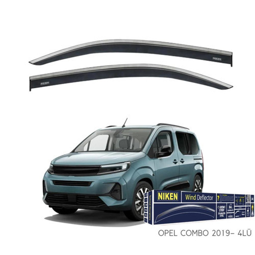Opel Combo Niken Kromlu Cam Rüzgarlığı 2li Set 2019 ve Üstü