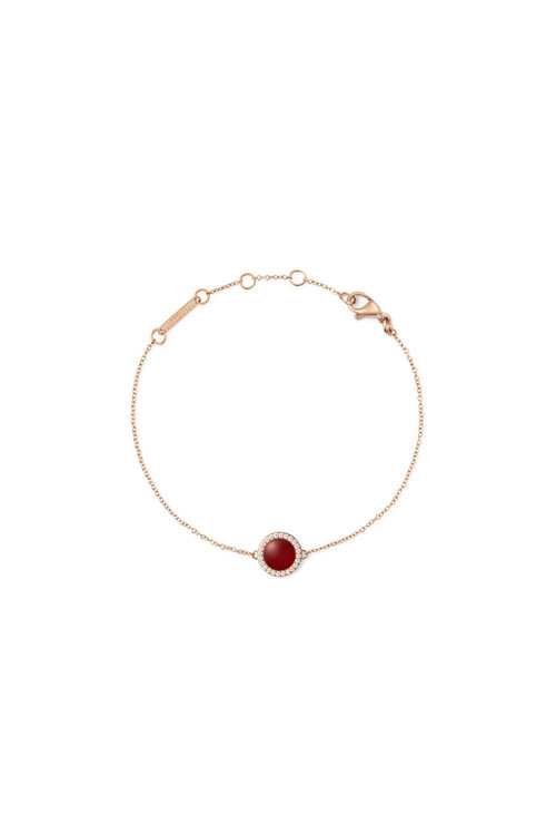 Audrey Bracelet Red Agathe Rose Gold