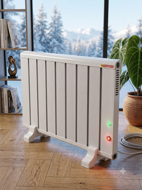 Elektrikli Aluminyum Radyatör 600 WATT 60C Termostatlı Az enerji Tüketimi HİZMETTERM