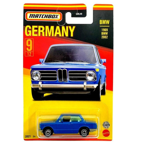 1969 BMW 2002 - Blue - Germany - 2021 - GWL50 - 1/64