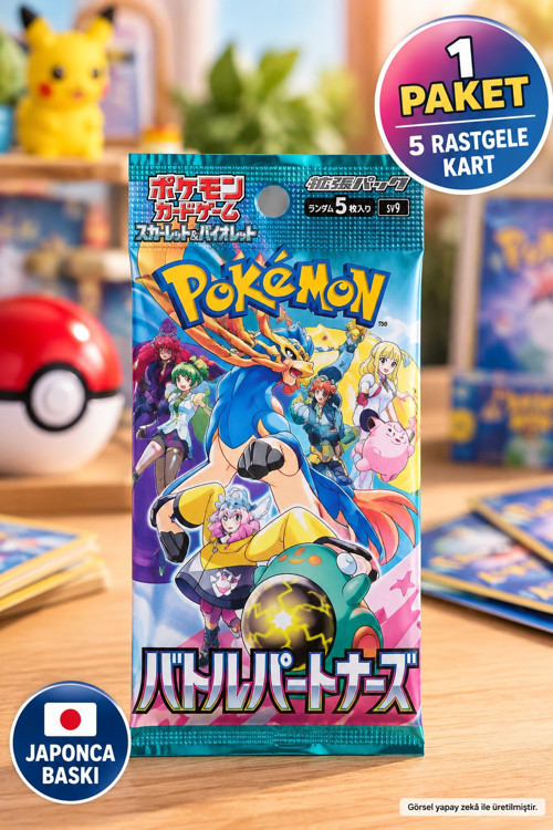 Pokémon Battle Partners Japonca Booster Paket 5 Kart SV9 Scarlet & Violet