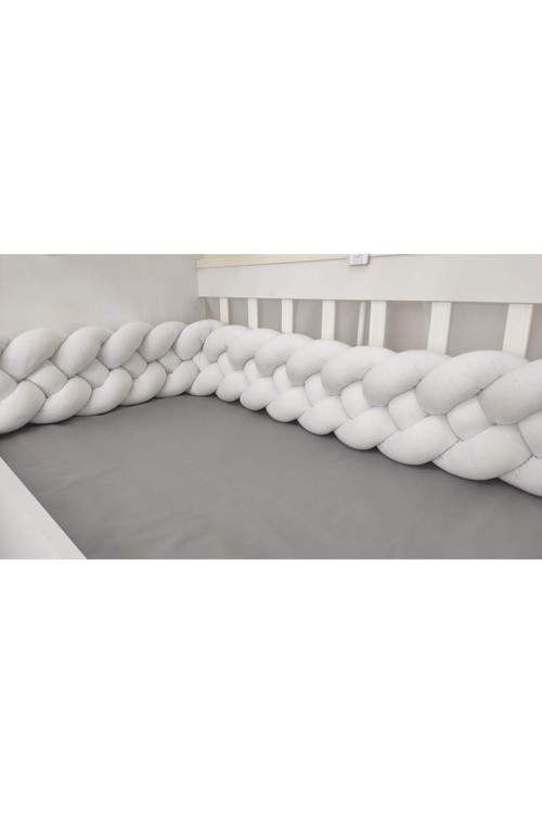 320 Cm 4'Lü Örgü Koruma / Beşik - Yatak Koruyucu