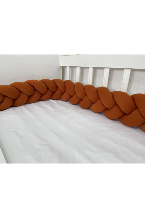 400 Cm 3'Lü Örgü Koruma /70X130 Anne Yanı Park Beşik - Yatak Koruyucu