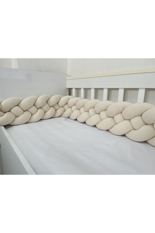 480 Cm 4'Lü Örgü Koruma / Beşik - Yatak Koruyucu