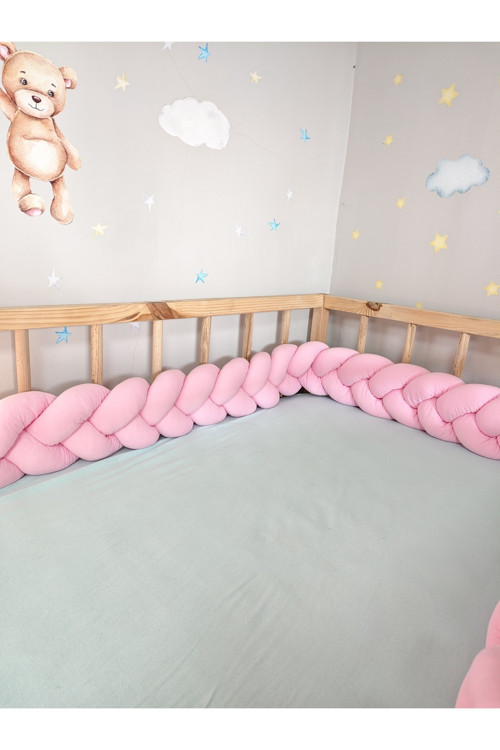 600 Cm 3'Lü Örgü Koruma Modeli / 100X200 Montessori Yatak Kapı Boşluğu Kapalı