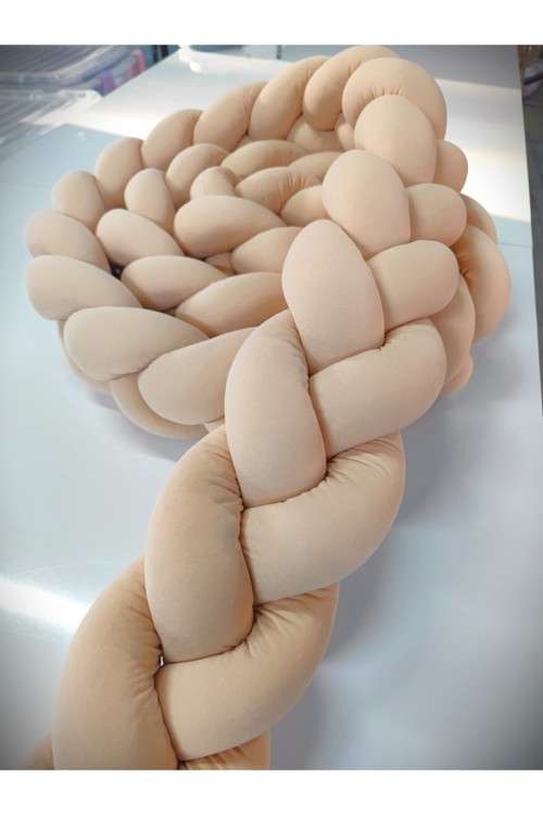400 Cm 3'Lü Örgü Koruma /70X130 Anne Yanı Park Beşik - Yatak Koruyucu