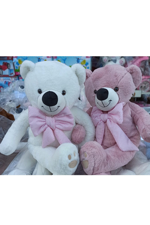 Peluş Ayı Papyonlu 2 Li Takım Set Ayı Peluş