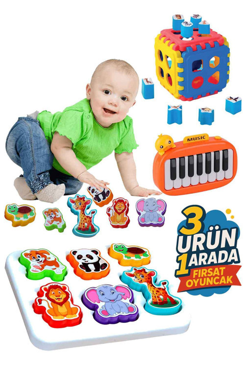 Aktivite Ördek Işıklı Müzikal Piano Neşeli Dostlar Bultak Set