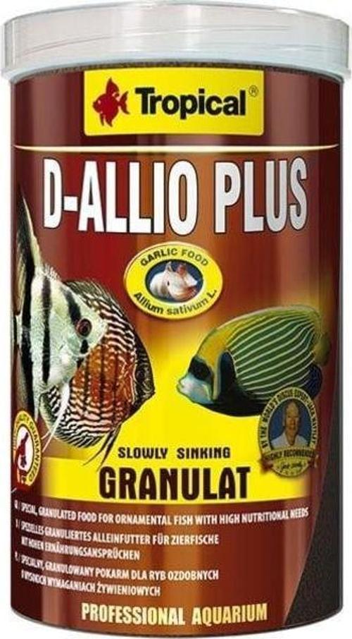 D-Allio Plus Granulat Discus Balıklar için Sarımsaklı Granül Balık Yemi 100 Ml 60 Gr