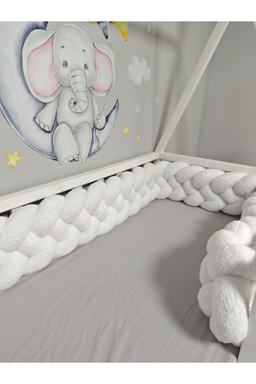 120 Cm 4 Lü Örgü Koruma Modeli Yeni Nesil Peluş Kumaş