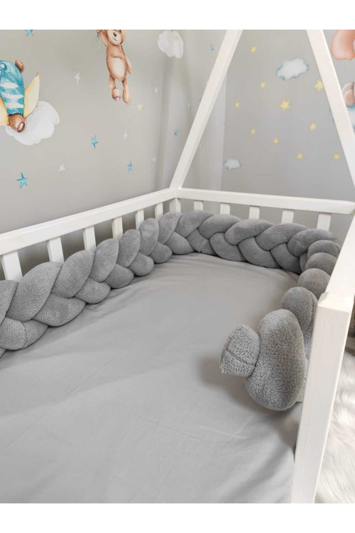 340 Cm 3 Lü Örgü Koruma Modeli Yeni Nesil Peluş Kumaş