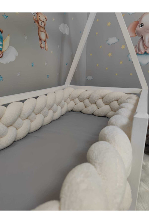 480 Cm 4 Lü Örgü Koruma Modeli Yeni Nesil Peluş Kumaş