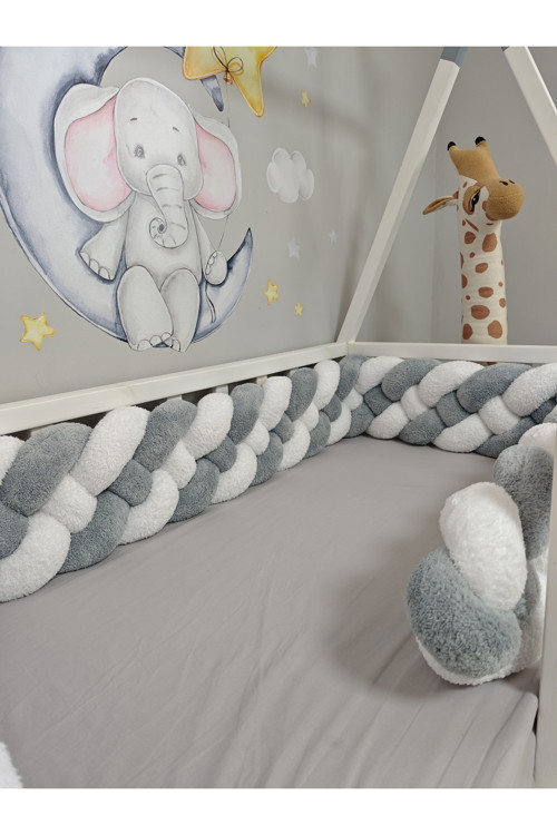 480 Cm 4 Lü Örgü Koruma Modeli Yeni Nesil Peluş Kumaş