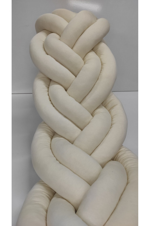 Örgü Korumalık 380 Cm 3 Lü Sarmaşık / 70X120 Anne Yanı Park Beşik - Yatak Koruyucu
