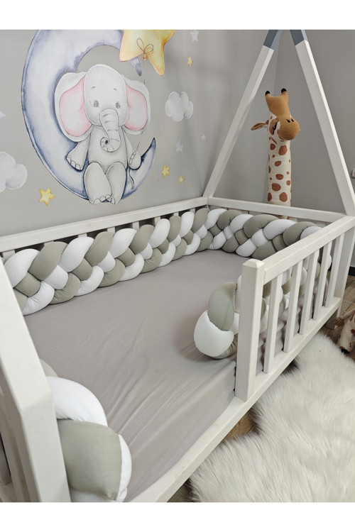 Örgü Korumalık 380 Cm 4'Lü Örgü / 70X120 Anne Yanı - Park Beşik Koruyucu