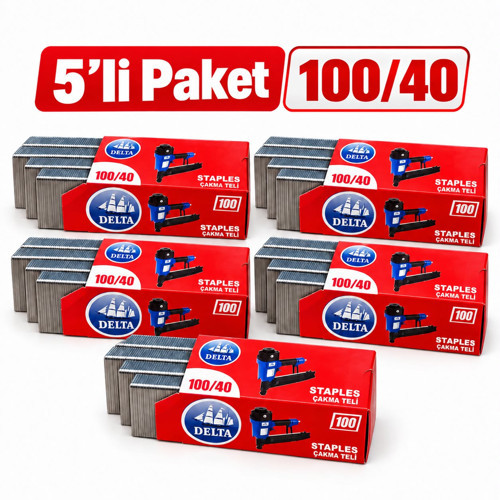 5'Lİ PAKET - Dlt 100/40 100 Serisi Havalı Zımba Teli 4 cm (1.875 Adet)