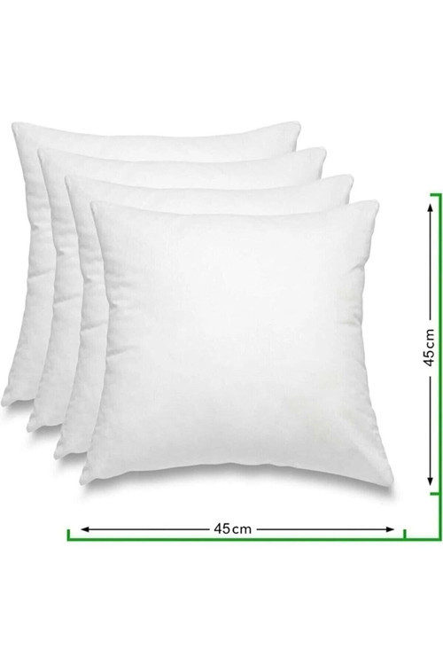 Kırlent Iç Yastığı Elyaf Dolgulu 43X43 350Gram 4 Adet Kırlent Içi Yastık