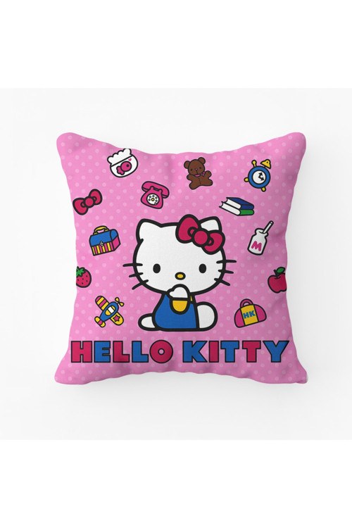 Hello Kitty Yazılı Yastık