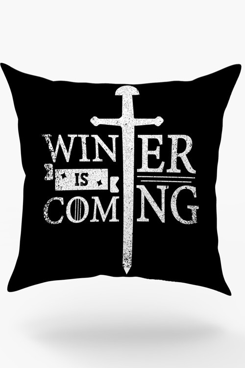 Winter İs Coming Baskılı Yastık