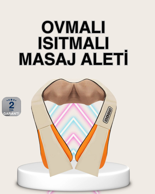 ® Bel Omuz Boyun Masaj Aleti Ovmalı Isıtmalı Kas Yorgunluğu Giderici