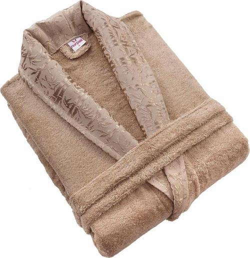 Erkek Kahverengi Bambu Bedenli Tek Bornoz