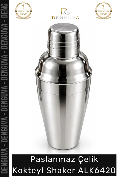 #Shaker Bar İçecek Sunum Karıştırıcı Profesyonel Paslanmaz Çelik Kokteyl Shaker Alk6420