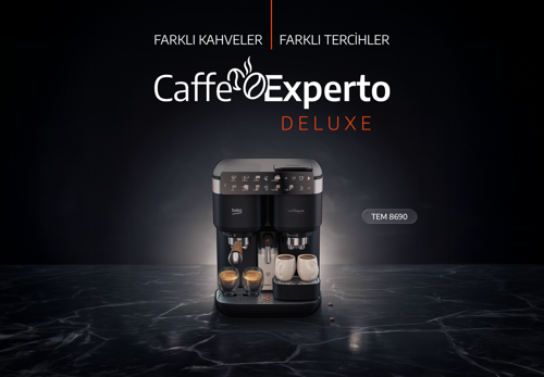 TEM 8690 Caffe Experto® Deluxe Türk Kahvesi Makinesi & Yarı Otomatik Espresso Makinesi