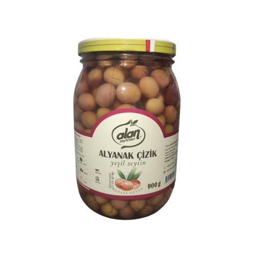 Alan Alyanak Çizik Yeşil Zeytin (321-350) 900 g e