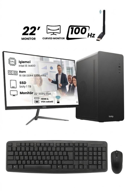 B502-X İ5-14400 16GB 1TB M.2 SSD 22" Monitör Masaüstü Oem Paketi