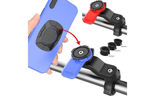 Bisiklet Telefon Tutucu Adaptör Siyah Kırmızı 260079