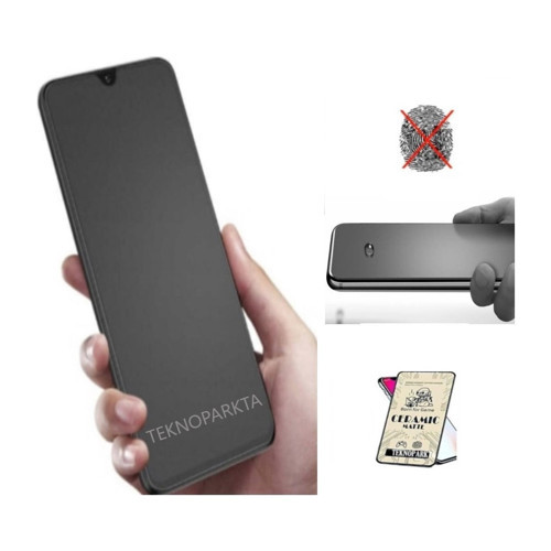 Vivo Y22 Y22S Ekran Koruyucu Mat Seramik Tam Kaplayan Esnek Cam Nano Ekran