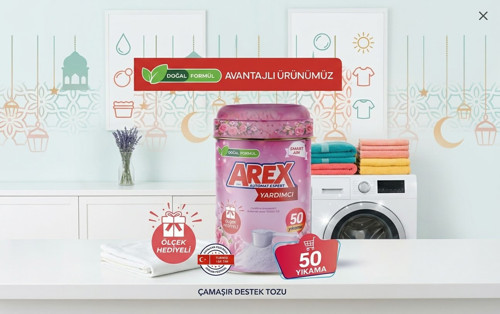Yardımcı Çamaşır Destek Tozu 50 Yıkama 1 KG
