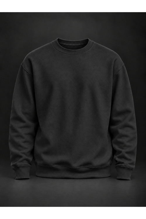 Siyah Basic Sweatshirt