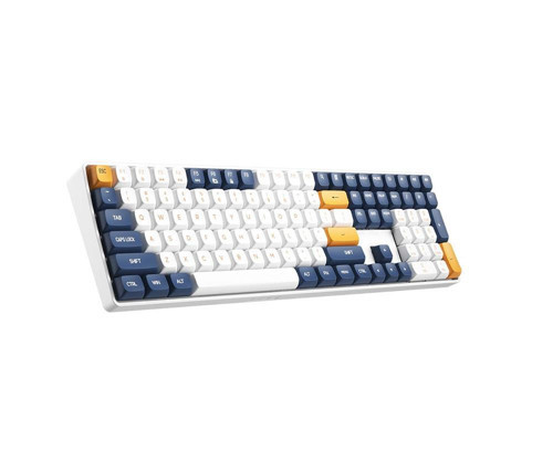 AIGO A108 Starry Blue İngilizce Q Mekanik Klavye Yellow Switch
