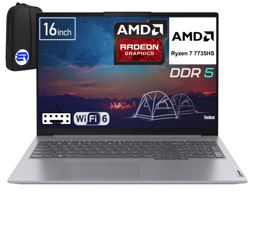ThinkBook 16 G7 21MW0083TREP9 R7-7735HS 32 GB RAM 2 TB SSD 16'' WUXGA Win11 Pro + ElektroPasaj Çanta